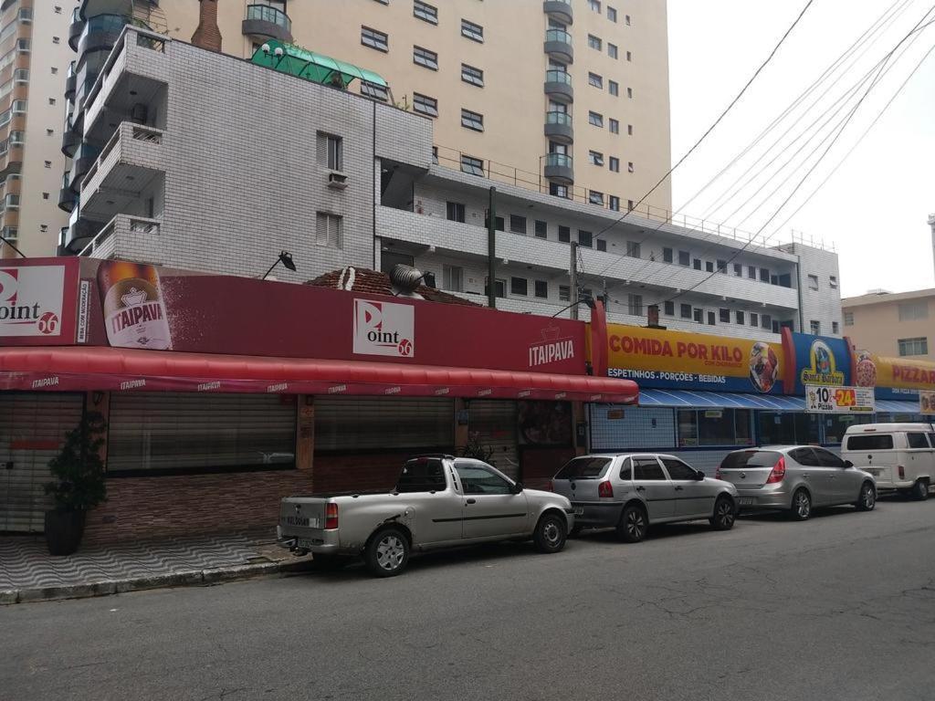 Apto Canto Do Forte - Praia Grande - Local Privilegiado - 100 Metros Da Praia - Internet Inclusa 외부 사진